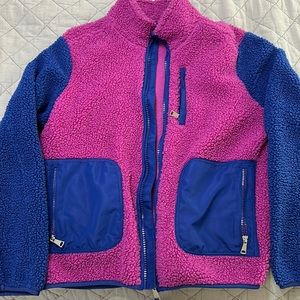 Purple & blue Sherpa jacket